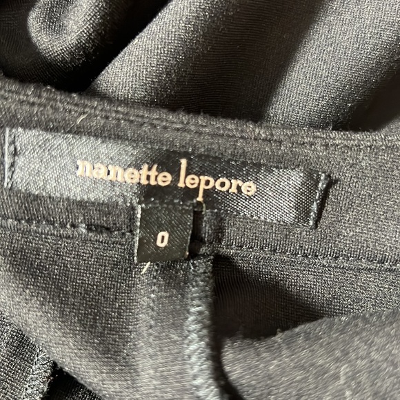 NANETTE LEPORE | Black Protagonist Floral Embroidered Ponte Jacket. Sz. 0 - Picture 9 of 11